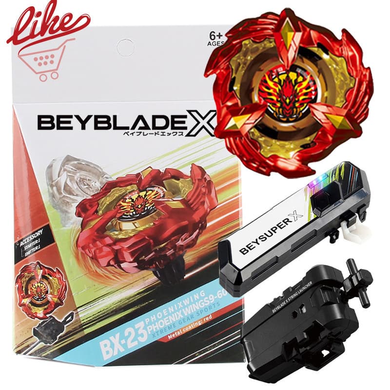 Beyblade X BX-23 Phoenix Wing Xtreme Com Conjunto De Aderência Led Para Burst Kid Toys for Children Boy Birthday Gift