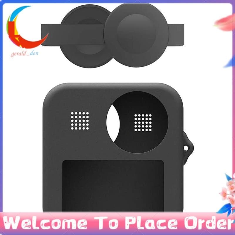 Capa De Silicone Para GoPro MAX , Tampas De Lente Dupla , Protetora Acessórios Câmera De Ação