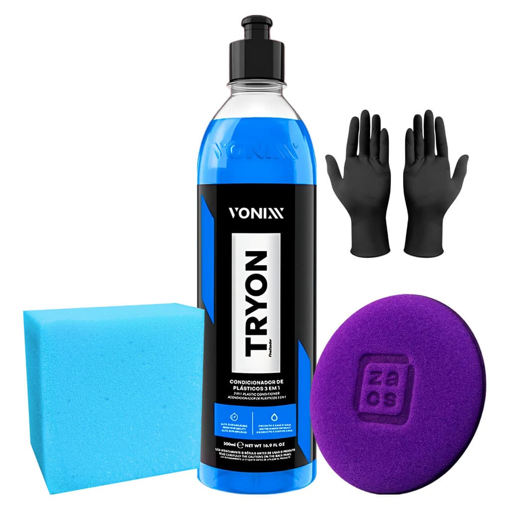 Kit Para Plástico Interno Externo Borracha Tryon Vonixx