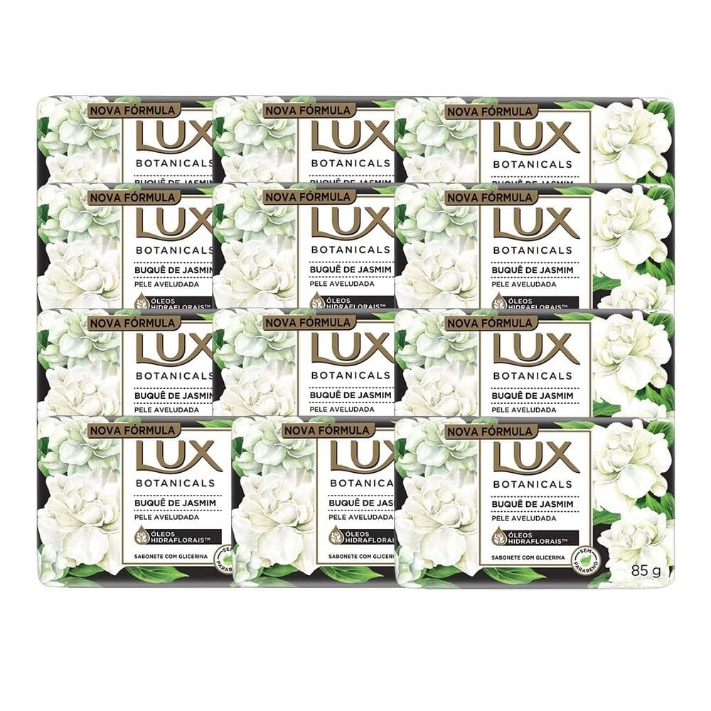 Kit 12 und Sabonete Lux Botanicals Buquê De Jasmim 85g