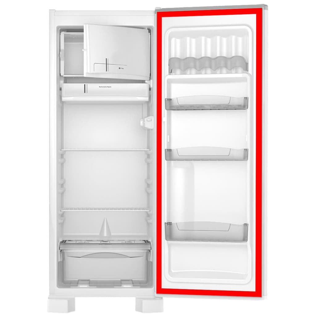 Borracha Gaxeta Freezer Vertical 3000 Para Metalfrio Antigo 61x131