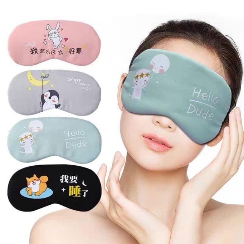 Kit Com 3 Peças Máscaras de Dormir / Máscara Para Olhos Para Viagem Descanso e Sono Tranquilo - Entrega Pronto - WL