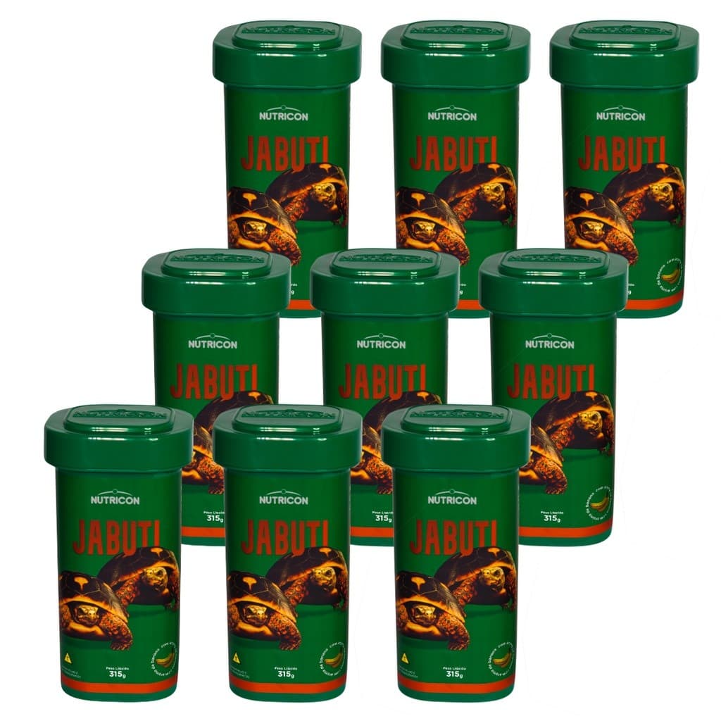 9UN - Ração Para Jabuti Adulto Nutricon 315g