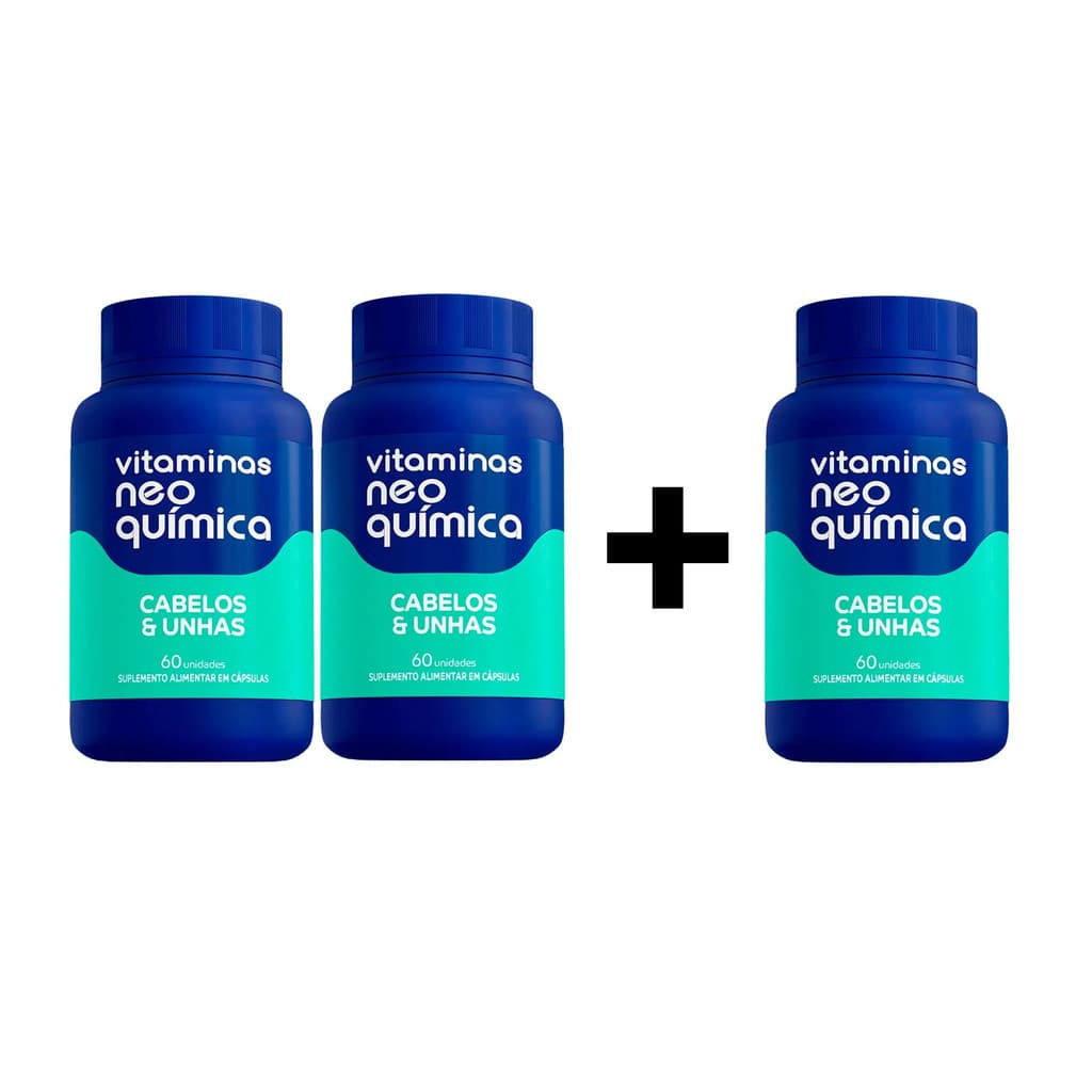 Pague 2 Leve 3 Vitamina Cabelos e Unhas 60 Cps - Neo Química