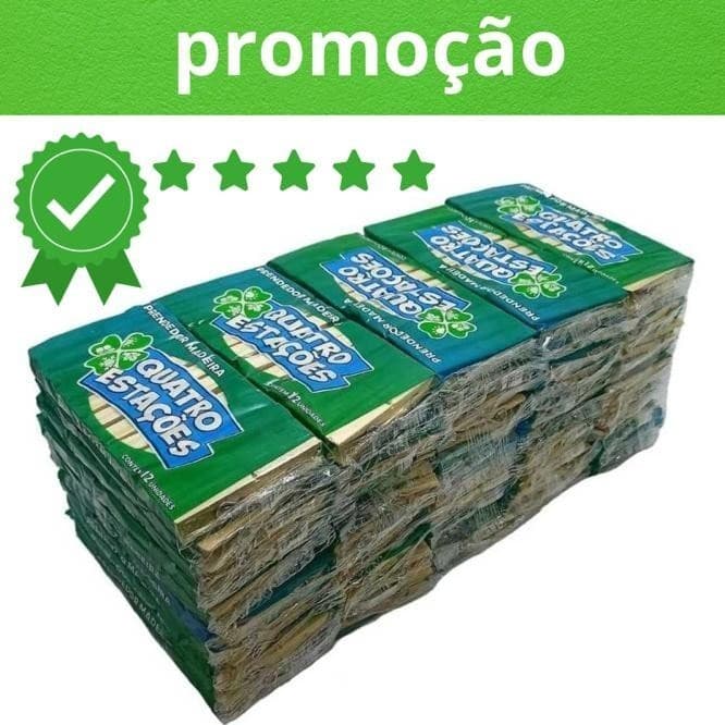 Prendedor De Roupa Madeira Pregador Kit c 60 à 240 Unidades