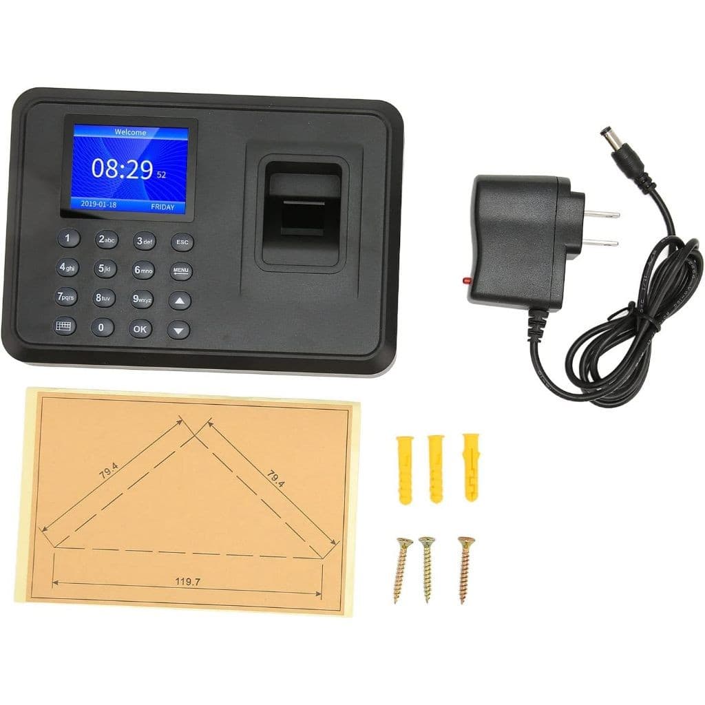 Relógio De Ponto Biométrico Impressão Digital Eletrônico