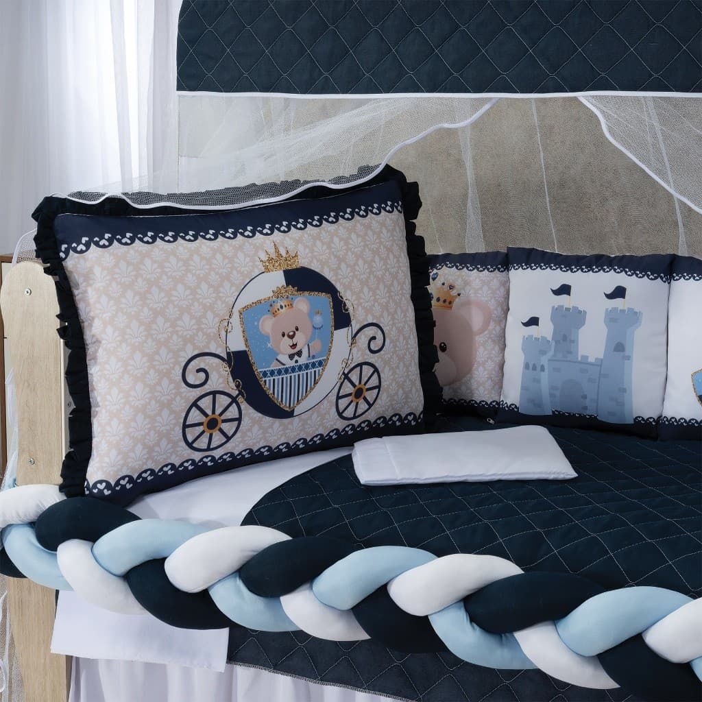 Kit Berço Menino 12 Peças Completo Padrão Americano