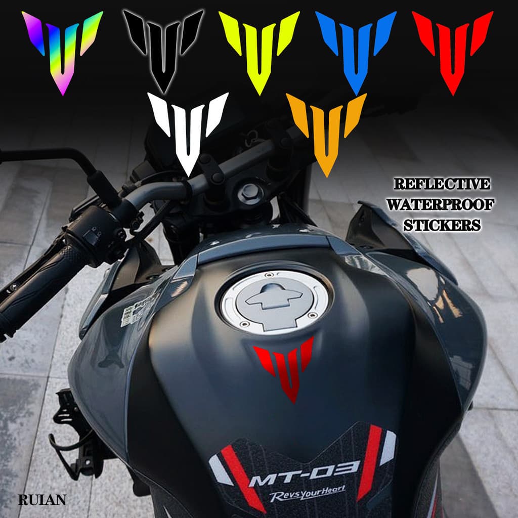 Autocolantes à prova d'água para modificação da carroceria frontal da Yamaha Série MT