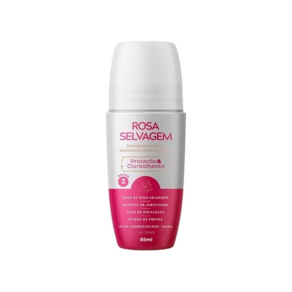 Desodorante Roll On Rosa Selvagem Proteção & Clareamento 85ml