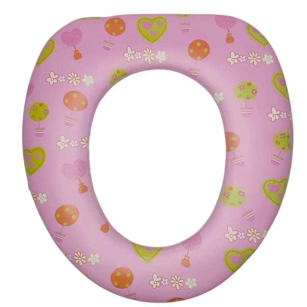 Assento Redutor Infantil Vaso Sanitário Almofadado Macio envio estampas aleatorio