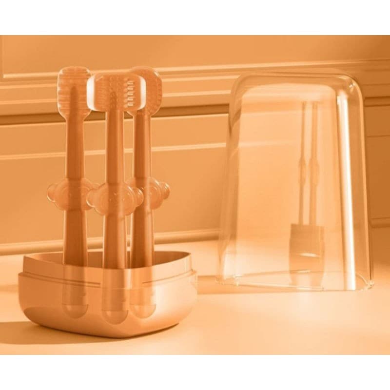 Escova Dente Para bebê Infantil kit 3 peças kids De Treinamento de 0 a 18 meses