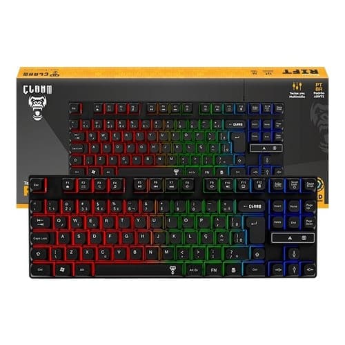 Teclado Gamer Rgb Membrana Rainbow 80%