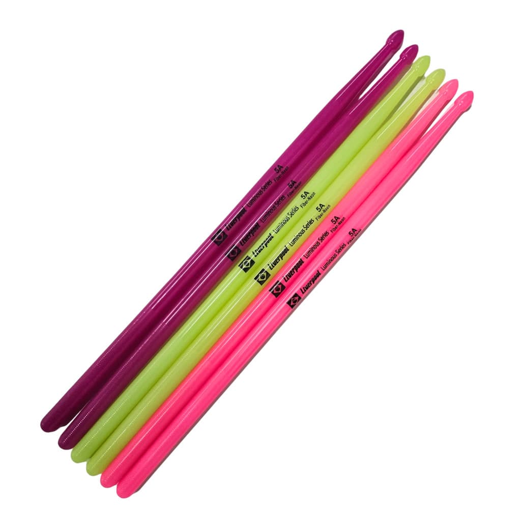 Baqueta Neon Fluorescente Brilha no escuro 5A