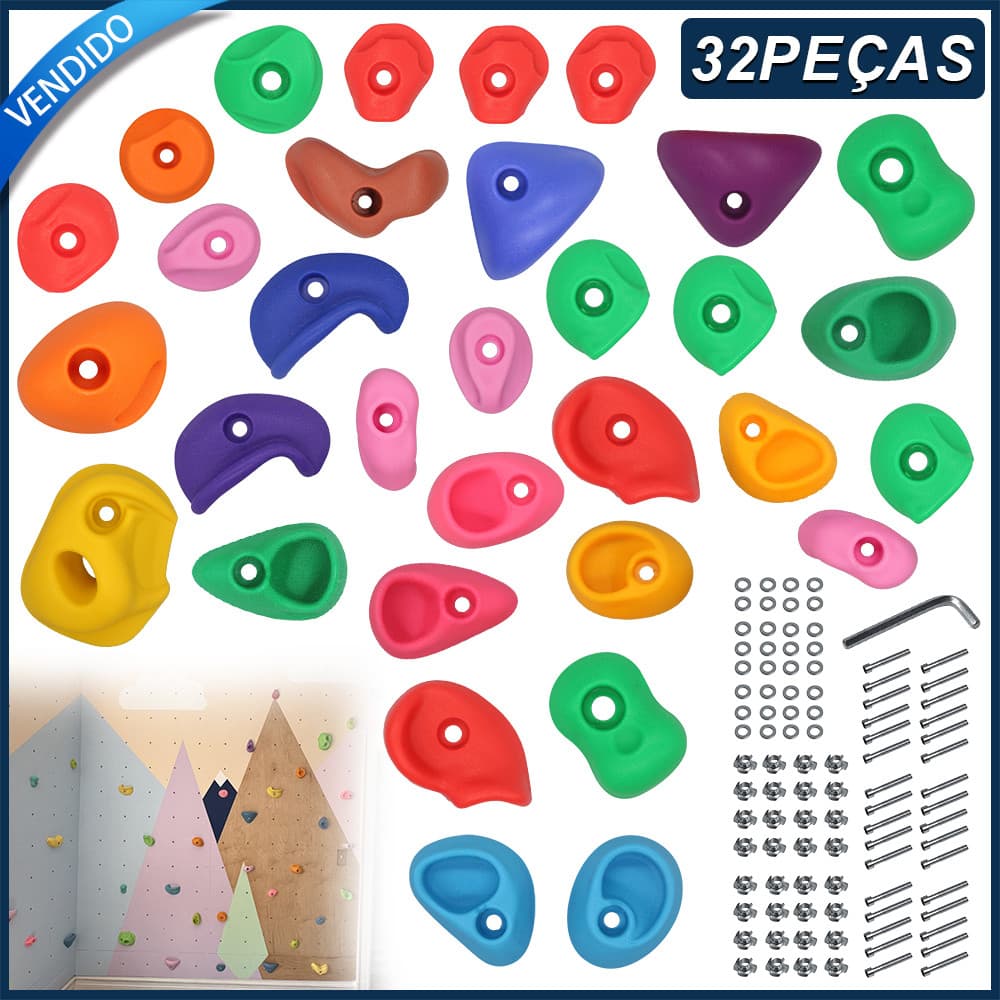 32X parede de escalada fulcro infantil gecko parede parede de escalada escalada fulcro pedra de escalada
