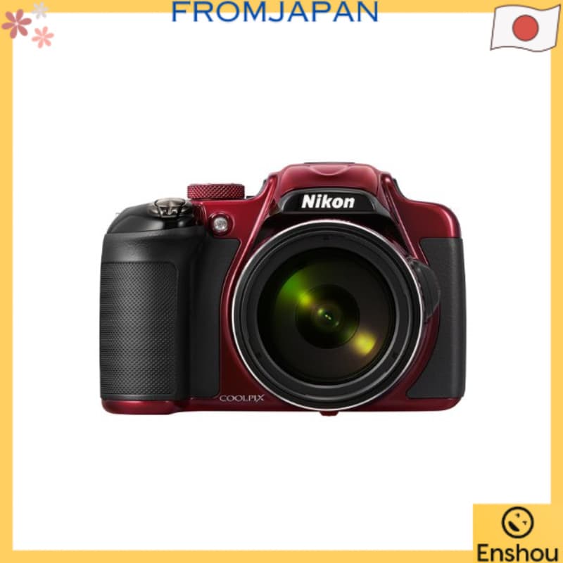 [USED]Do Japão [Usado] Câmera Digital Nikon P600 60x Óptico 16 Megapixels Vermelha P600RD