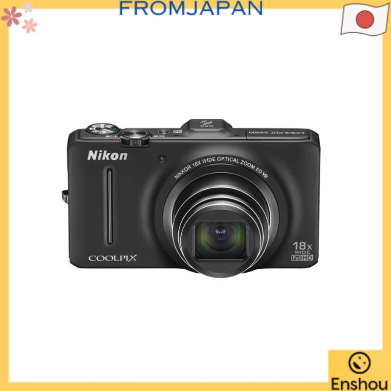 [USED]Do Japão [Usado] Câmera Digital Nikon COOLPIX S9300 Preto Nobre S9300BK
