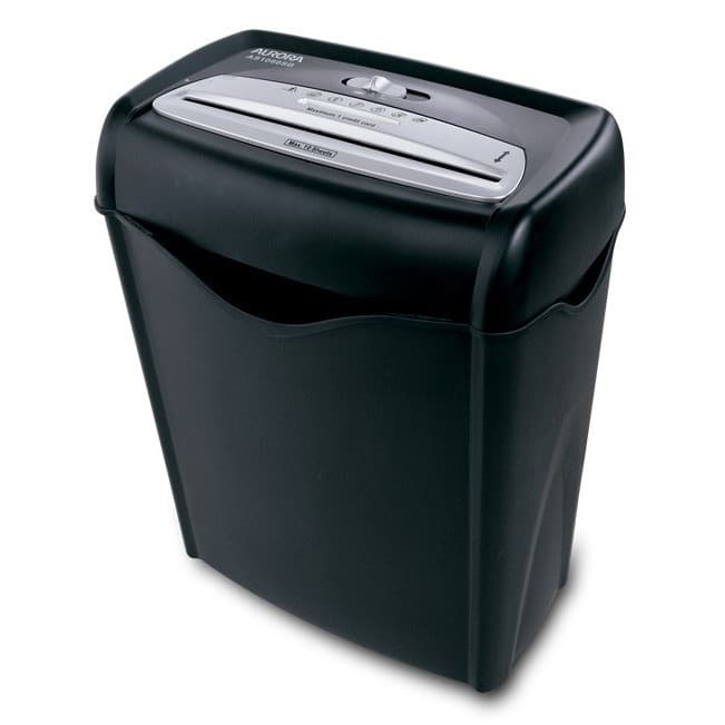 Fragmentadora de papel Aurora As1060Sb-1 110v Corta 10 Folhas em tiras de 6mm 13L