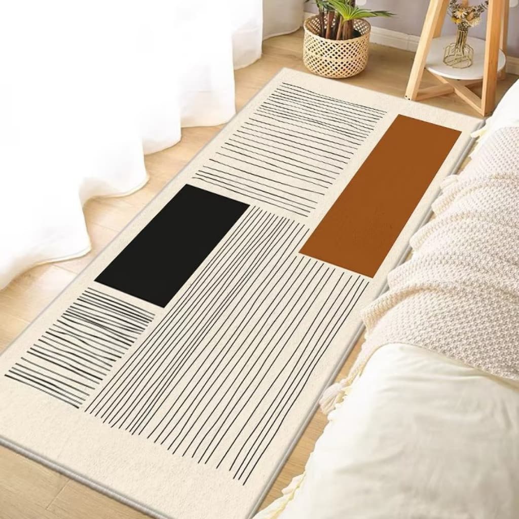 Tapete Passadeira 50*150cm Antiderrapante Veludo Cristal Para Sala Cozinha Corredor Beira de Cama