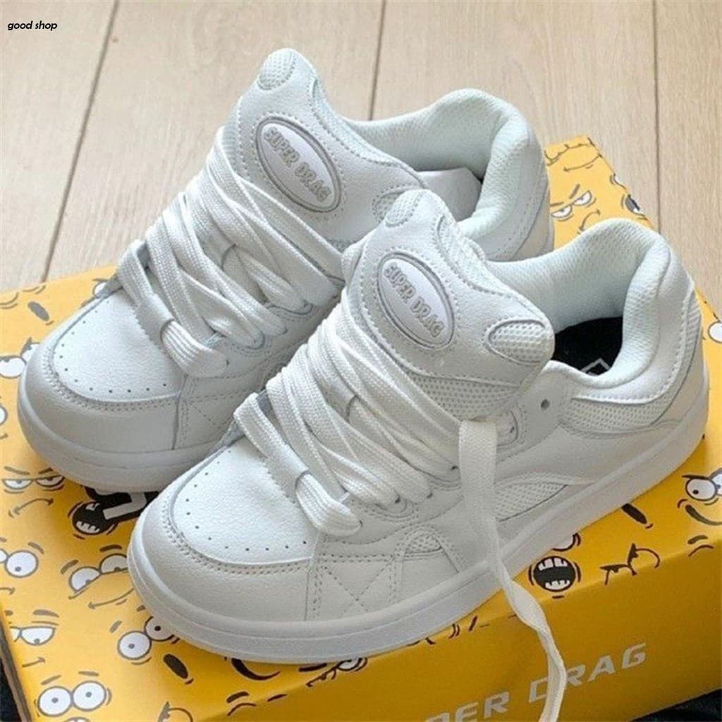 Tênis De Corrida Feminino De Cano Baixo , Casuais Com Cadarço