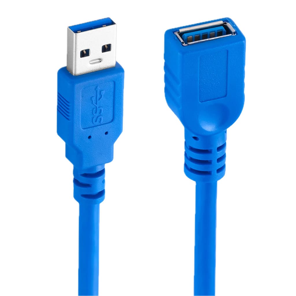 Cabo de Extensão USB 3.0 Macho para a Fêmea M/F Folha + Trançado Blindado 30cm 1.5mt 3mt 5 mts