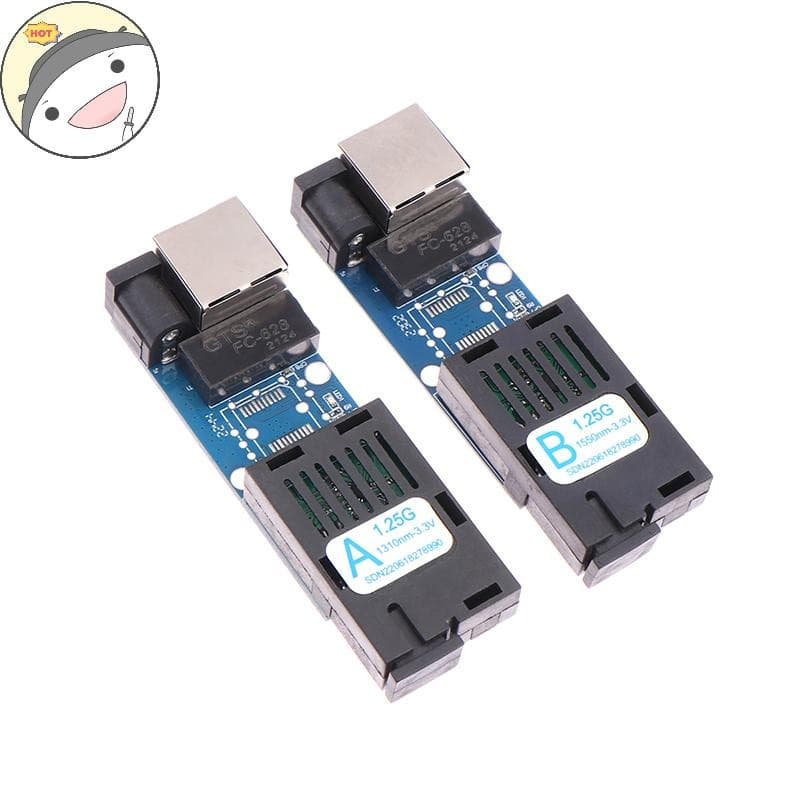 Conversor De Mídia Óptica De Fibra Maud Gigabit 1000Mbps Modo Único 3-5Km UPC/APC-Porta A/B EN