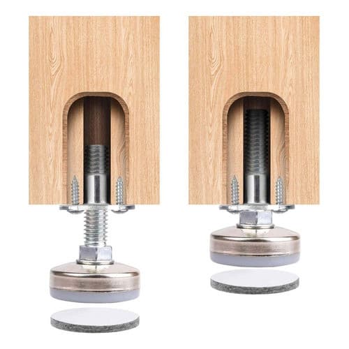 8 Sapatas 21mm Moveis Nivelador Ajuste Altura Refoçado