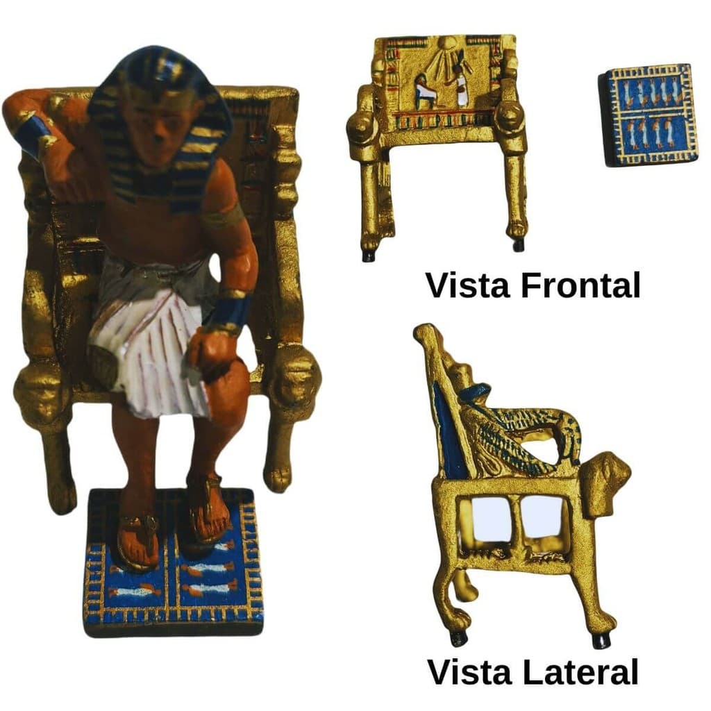 Cenas do Antigo Egito I: O Faraó e a Esposa Real Volume 01 (somente as miniaturas) Faraó e Trono Edições Del Prado