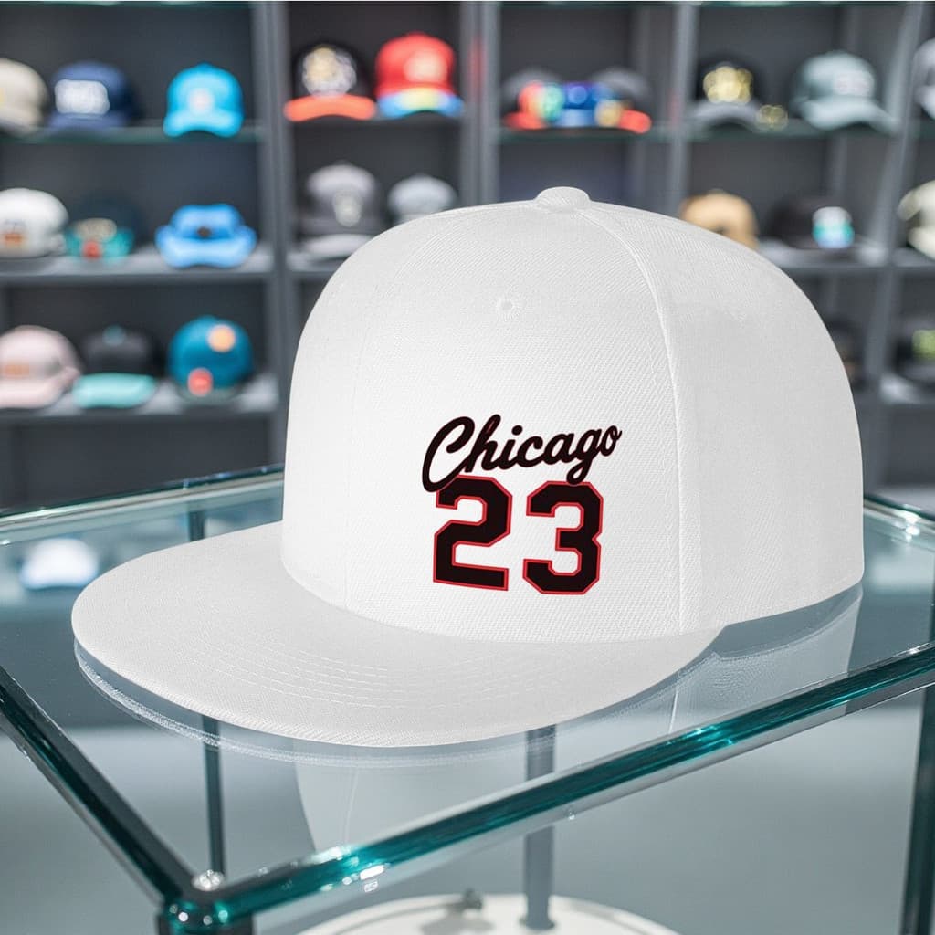 Estoque Pronto Chicago No . 23 Boné De Beisebol Tamanho Ajustável Golfe Esportes Ao Ar Livre Impresso Aro Plano 807