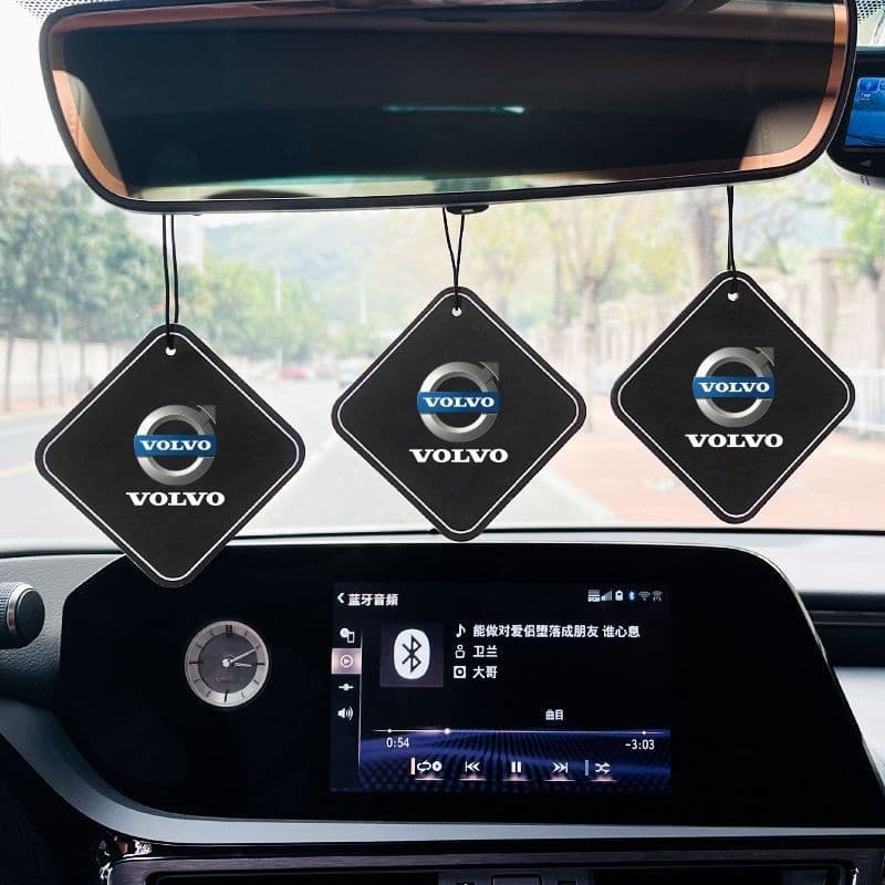 Pingente de Fragrância para Carro Volvo, Tablete de Aromatização para Interior de Carro, Fragrância de Longa Duração, El