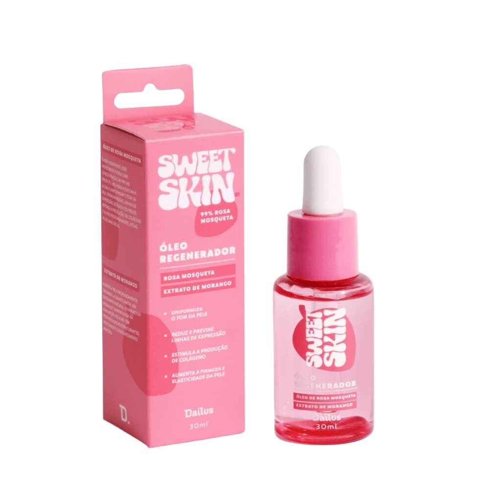 Óleo Regenerador Dailus Sweet Skin Rosa Mosqueta  30ml