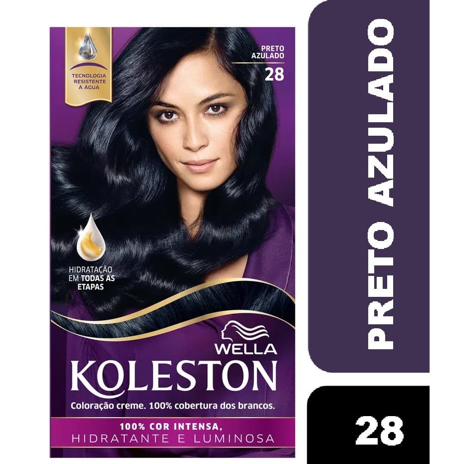 Tintura Koleston Preto Azulado 28