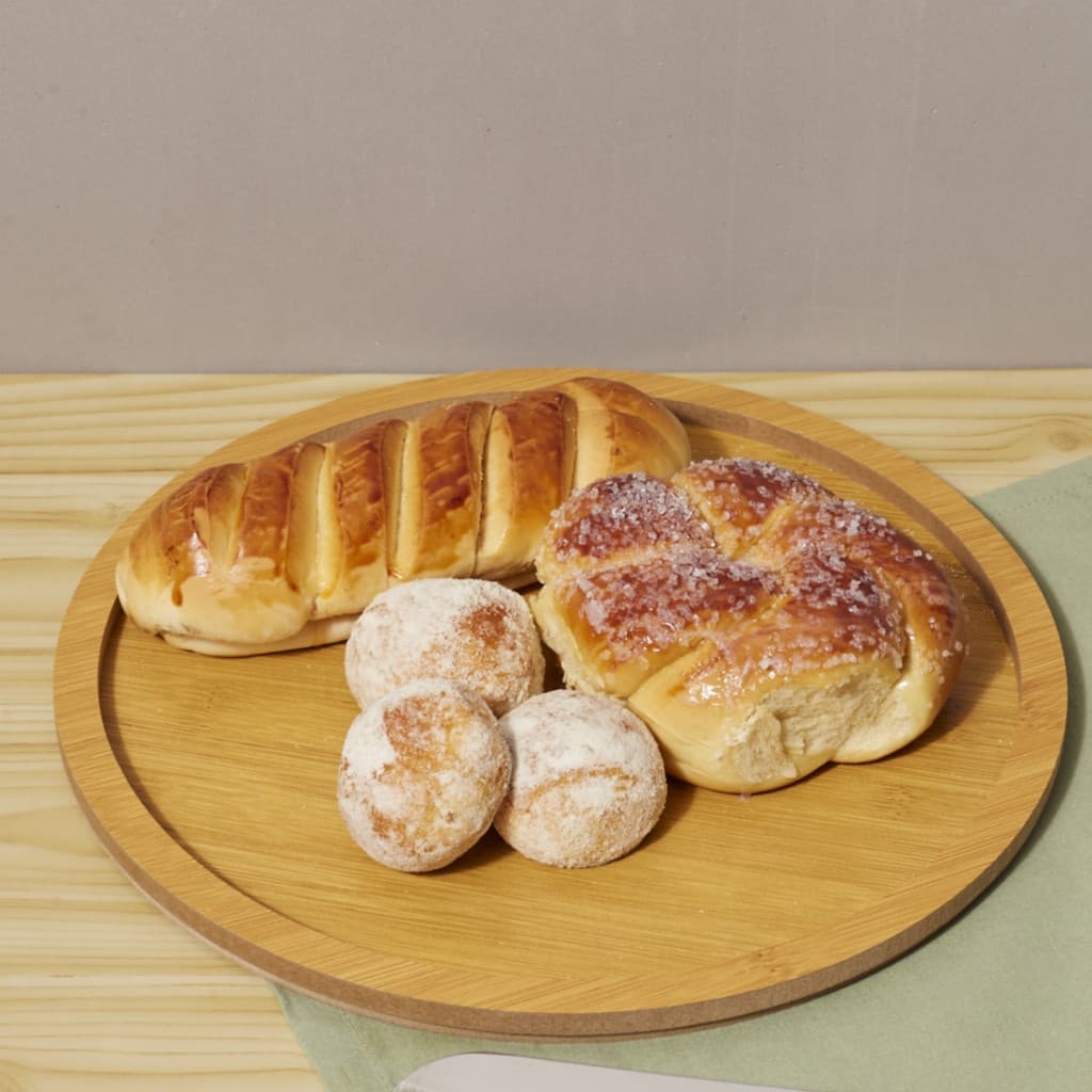 Tábua Gamela Redonda 30x30x1,3cm MDF para Servir Petiscos Churrasco Frios Aperitivos Pães Universal universal