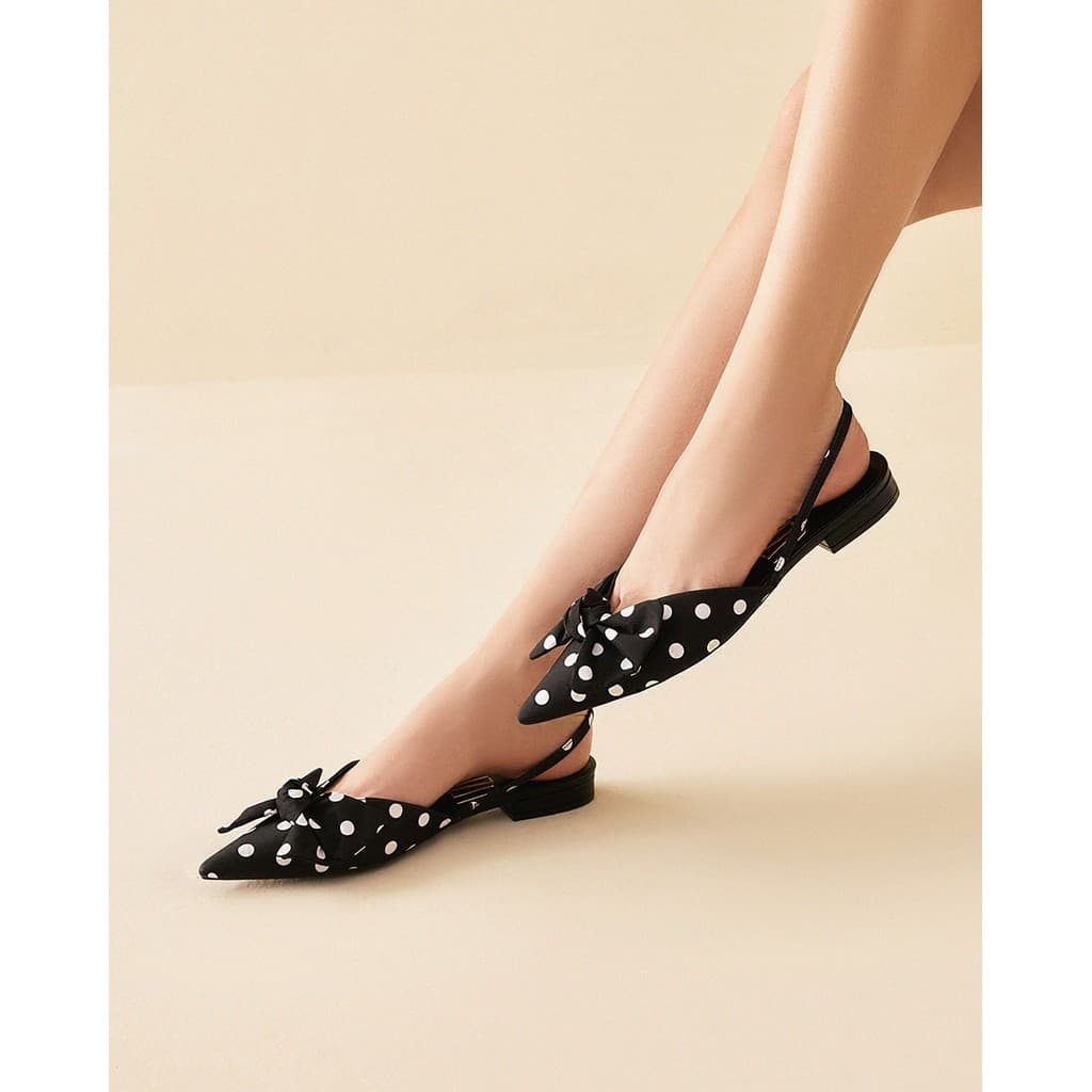 Slingback Poa Uza Salto Baixo Quadrado B26s116a0019