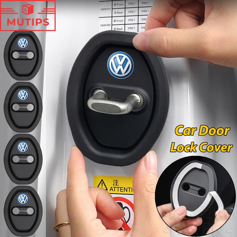 VW Volkswagen Tampa Da Fechadura Porta Do Carro Borracha De Silicone Fivela Almofada Protetora Amortecedor Para Amarok G