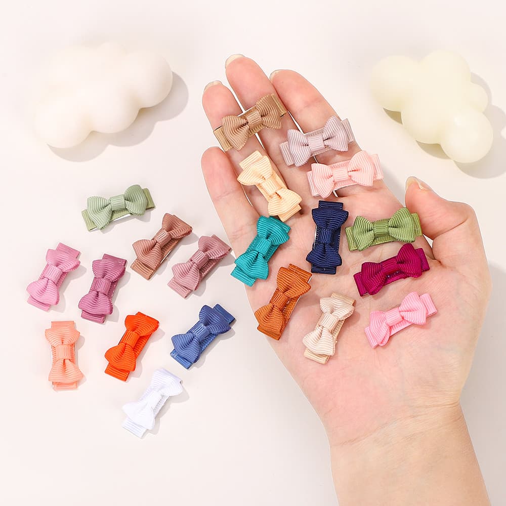 10/20 Pçs Mini Arcos Grampos De Cabelo Para Bebês Meninas Cor Sólida Bonito Presilhas Acessórios O