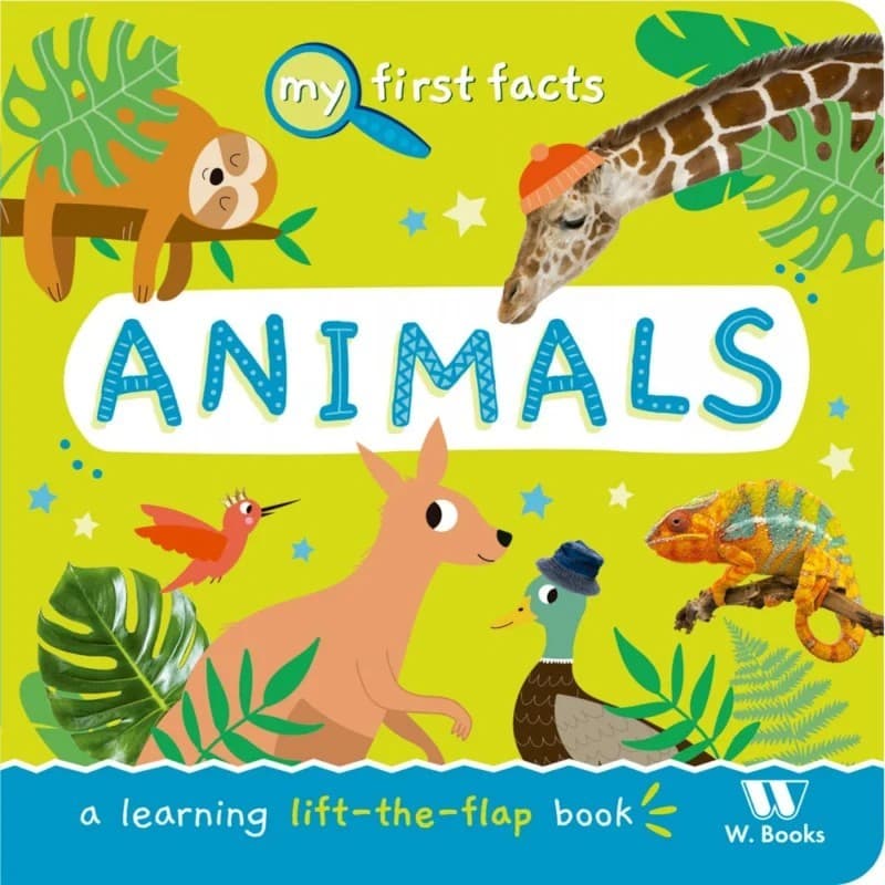 Livro Cartonado My First Fact Animals - em inglês - W. Books