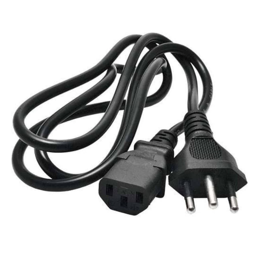 Cabo de Força para Computador Fonte Preto