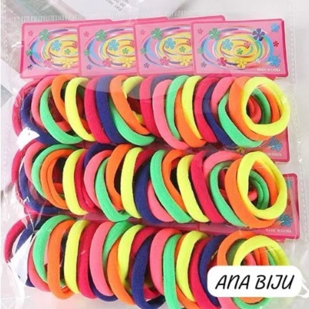 KIT 72/144/216/360 unidades Médio Xuxinha para cabelo de Meia e elástico para cabelo Scrunchie-GUI ANA