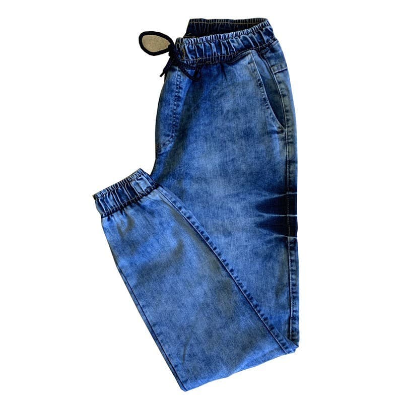 Calças jogger  masculino Jeans/sarja  Com Punho Elastico