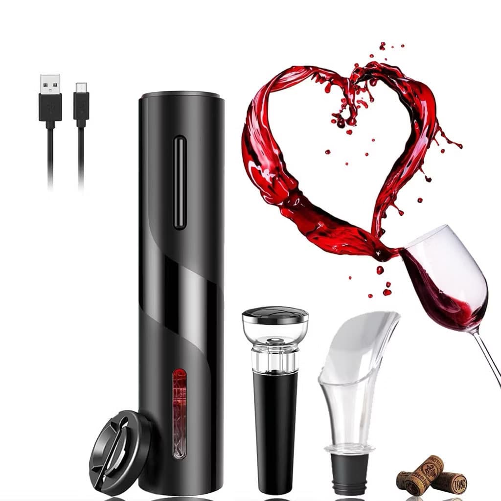 Saca Rolhas Abridor De Vinho Garrafa Automático Elétrico Universal