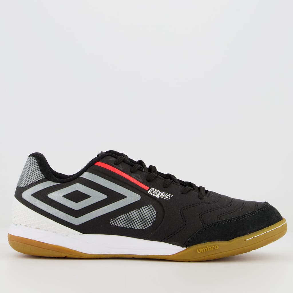 Chuteira Umbro Pro 5 Bump Club Futsal Preta