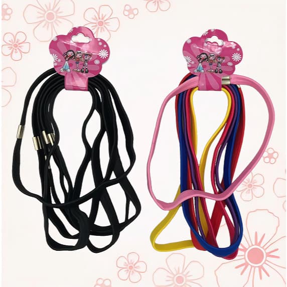 Kit 6 ate 36 unidades Elástico Fino Faixa para Cabelo Acessórios