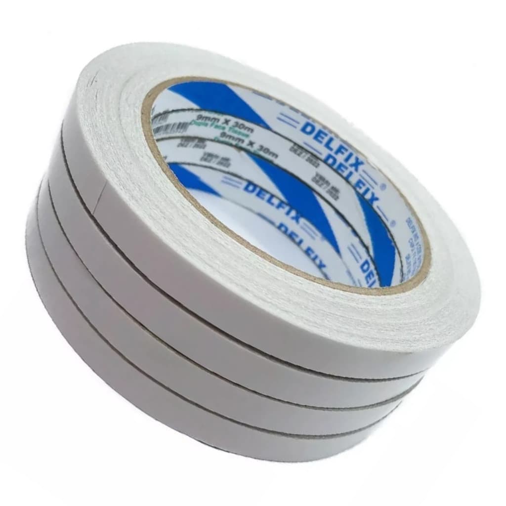 Fita Adesiva Dupla Face Delfix para artesanato laços e tiaras 9mm x 30 Metros - 2 Unidades