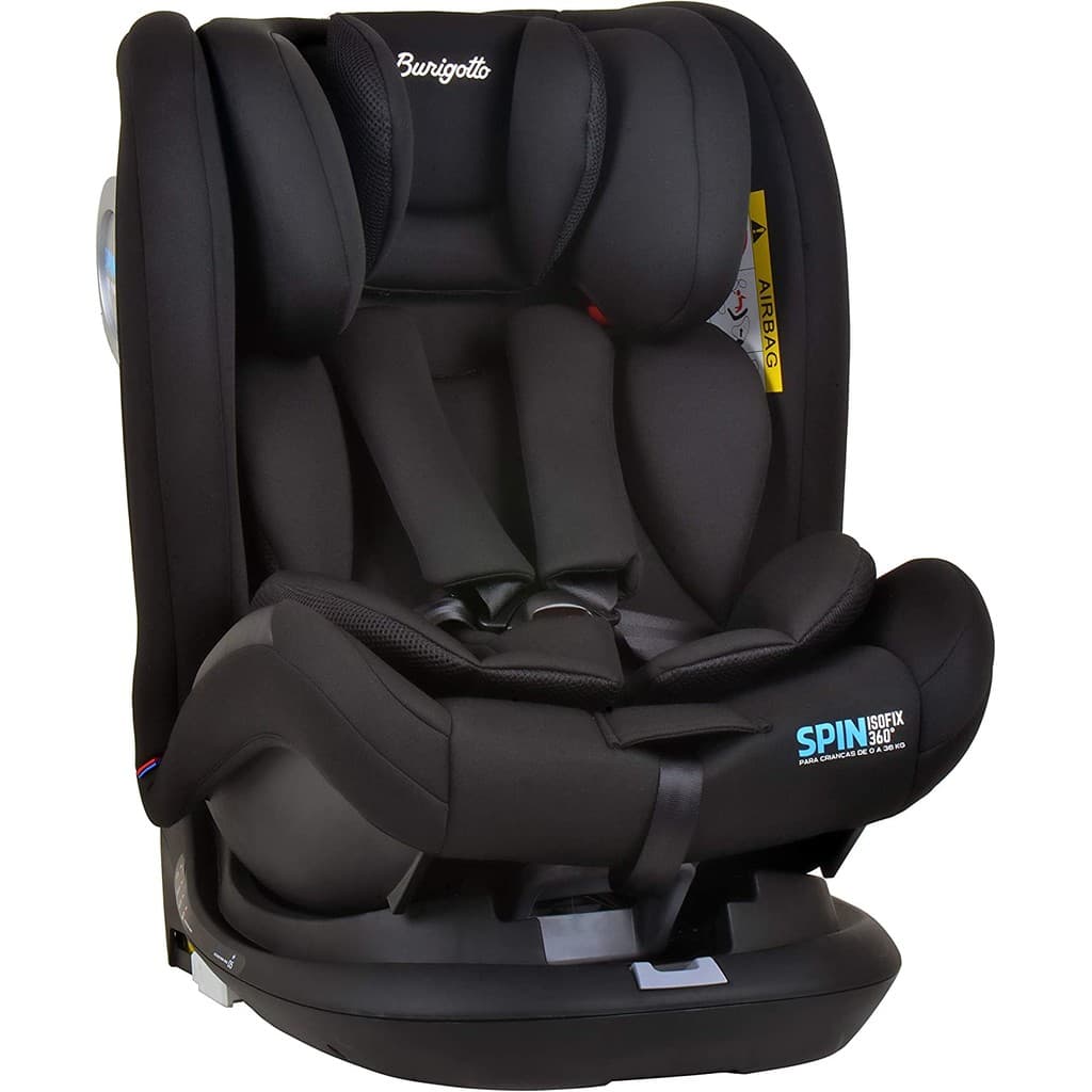 Cadeira Infantil p/ Carro 360 c/ Isofix Spin Black Burigotto
