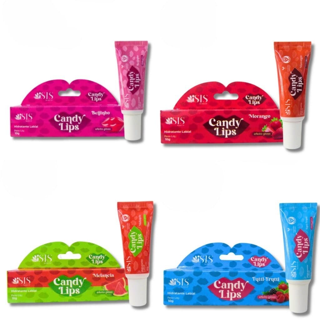 Kit Com  3 ou 2 Unidades De  Hidratante  Carmed Candy Lips Makeup