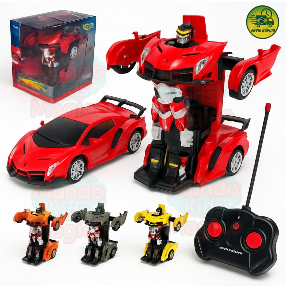 ROBO CAR TITANIUM CARRINHO DE CONTROLE REMOTO SEM FIO QUE VIRA ROBO  (Transformers) - TRANSFORME SEU ROBO EM CARRO