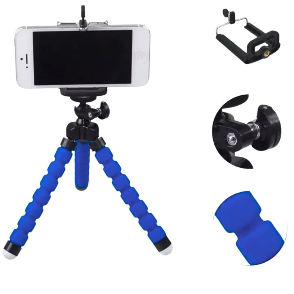 Mini Tripé Flexível De Mesa Suporte Para Celular Universal