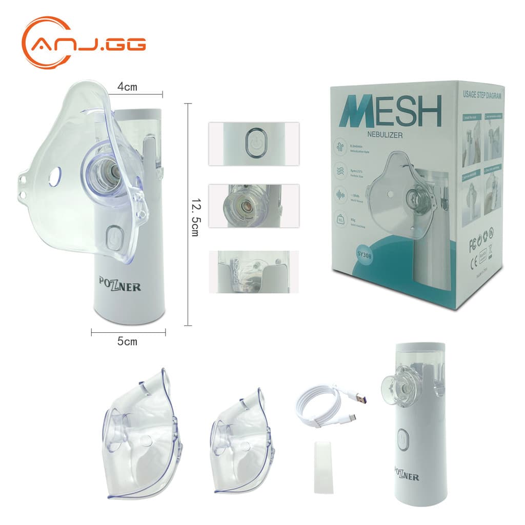 Inalador Nebulizador Ultrassônico Portátil Silencioso e de Grau Médico para Adultos e Crianças anj.gg
