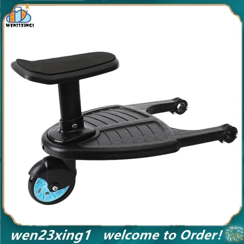 [Wen-Shop] Carrinho De Bebê Com Rodas , Placa De Roda Infantil , Passeio A Bordo , Assento Removível , Azul