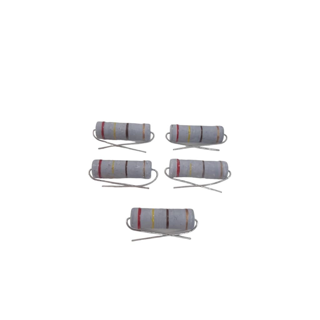 05 Resistores de Potência 5W 5% 240R Filme de Carbono